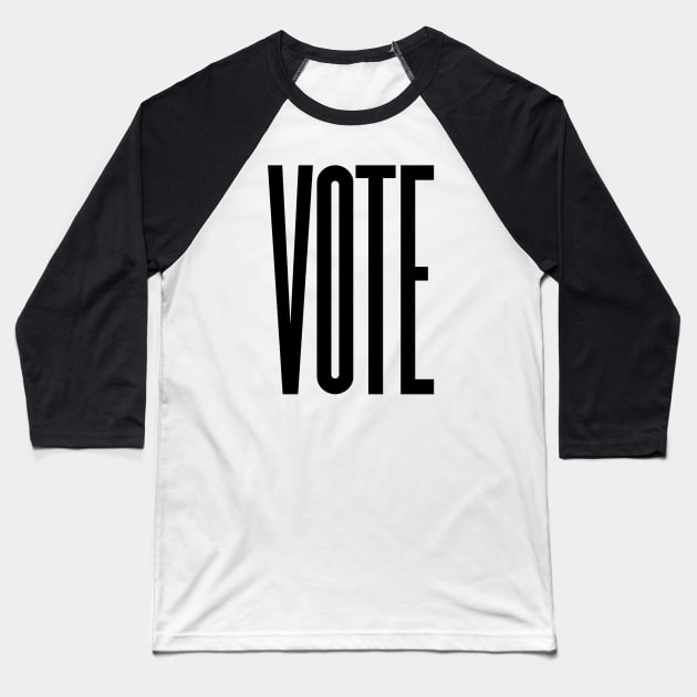 VOTE Baseball T-Shirt by VictoriaBlackDesigns